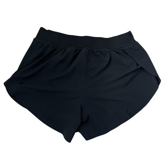 CRZ YOGA Running Shorts 4" Lightweight Mid Waisted Lined Dolphin Black Med 8/10 - Picture 3 of 8